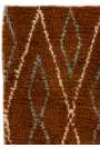 Kahverengi, Gri ve Bej renkli, doğal yün FAS Tasarımı % 100 yün ,el yapımı halı