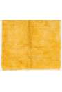 Koyu Sarı renkli doğal yün Tülü Halısı, Konya Tüylü Halısı. % 100 yün el yapımı halı
