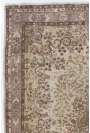 204 x 314 cm Bej, Kahverengi ve Boz el dokuması Türk halısı. Yıkanmış ve yumuşatılmış