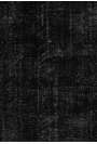 178 x 280 cm Siyah Renkli Eskitilmiş Overdyed Eldokuması Türk Halısı