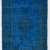 162 x 260 cm Kot Mavisi Renkli Eskitilmiş Overdyed Eldokuması Türk Halısı