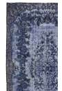 170 x 286 cm Purusya Mavisi Eskitilmiş Overdyed Eldokuması Türk Halısı