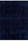 Koyu Mavi Eskitilmiş Overdyed Eldokuması Türk Halısı, 183 x 295 cm