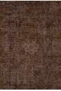 122 x 210 cm Kahverengi Eskitilmiş Overdyed Eldokuması Türk Halısı