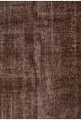122 x 195 cm Kahverengi Eskitilmiş Overdyed Eldokuması Türk Halısı