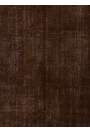 165 x 266 cm Kahverengi Eskitilmiş Overdyed Eldokuması Türk Halısı
