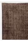 163 x 294 cm Kahverengi Eskitilmiş Overdyed Eldokuması Türk Halısı