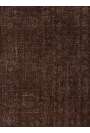 193 x 300 cm Kahverengi Eskitilmiş Overdyed Eldokuması Türk Halısı