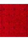 117 x 210 cm Kırmızı Renkli Eskitilmiş Overdyed Eldokuması Türk Halısı