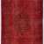 118 x 213 cm Koyu Kırmızı Renkli Eskitilmiş Overdyed Eldokuması Türk Halısı