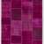 152x245 cm Koyu Pembe PATCHWORK Halı