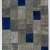 245 x 305 cm Mavi & Gri Renk Patchwork Halı