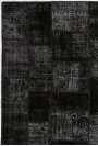 152x245 cm Siyah Renk Patchwork Halı