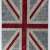 245x305 cm İngiliz bayrak Desenli Patchwork Halı, Soluk Renkler