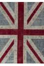 245x305 cm British FLAG Union Jack Design Patchwork Rug, Faded colors