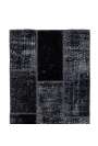 90x305 cm Siyah Renkli Patchwork Yolluk Halı