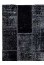 90x305 cm Siyah Renkli Patchwork Yolluk Halı